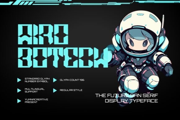 Airobotech: The Modern Typeface for Creative Branding