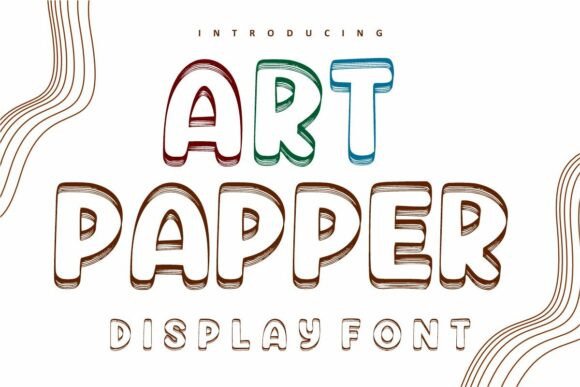 Art Papper: A Creative 3D Display Font for Bold Branding