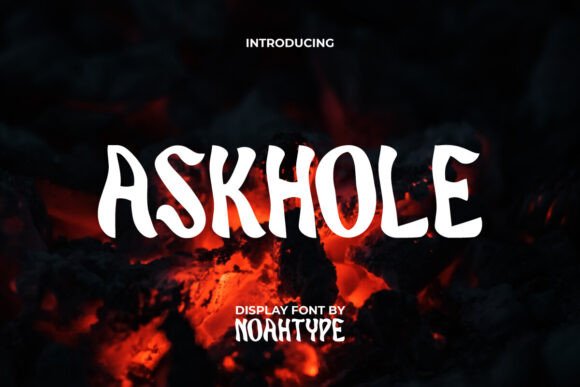 Askhole: A Horror Display Font for Bold Web Design