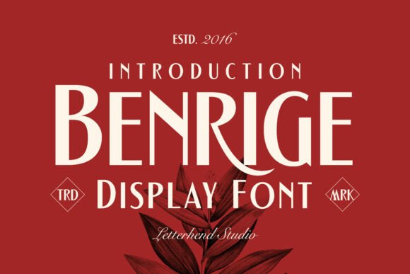 Benrige: The Premium Display Font for Modern Business Branding