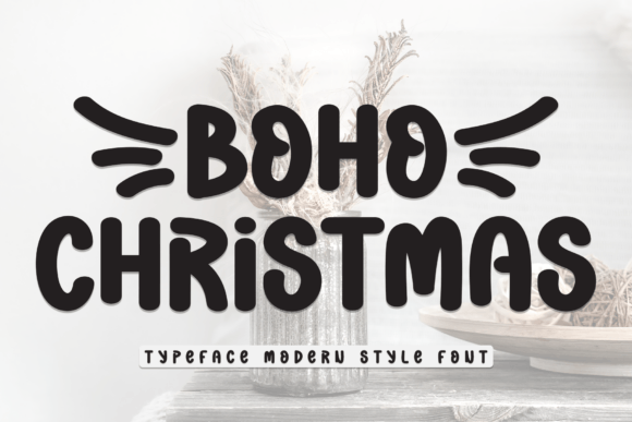 Boho Christmas: A Handwritten Display Font for Editorial Design
