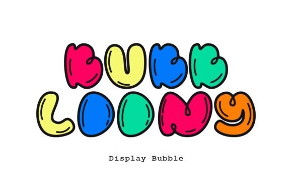 Bubbloony: The Playful Display Font for Vibrant Editorial Design