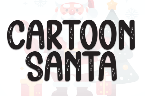 Cartoon Santa: A Playful Display Font for Festive Branding