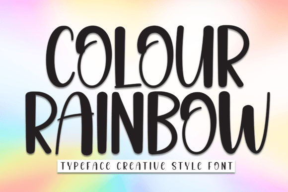 Colour Rainbow Font Review: A Playful Display Gem