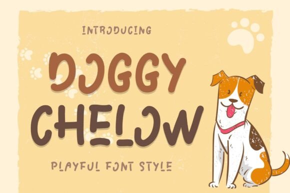 Doggy Chelow: A Unique Display Font for Editorial Design