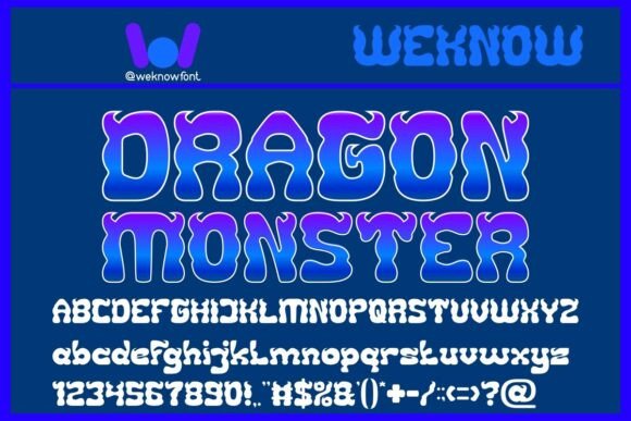 Dragon Monster Typeface for High-Impact Campaign Design