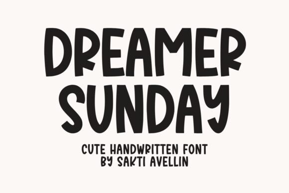 Dreamer Sunday: A Vibrant Display Typeface for Handcrafted Branding
