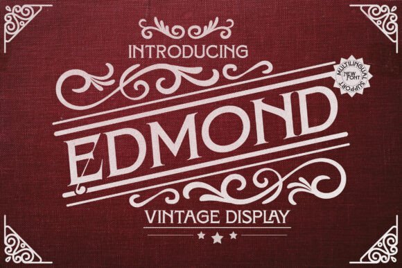 Edmond: A Vintage Display Font for Elegant Web Design