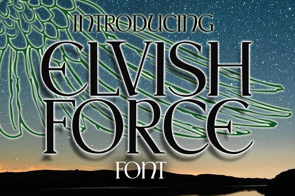 Elvish Force: A Display Font That Elevates Digital Brand Identity
