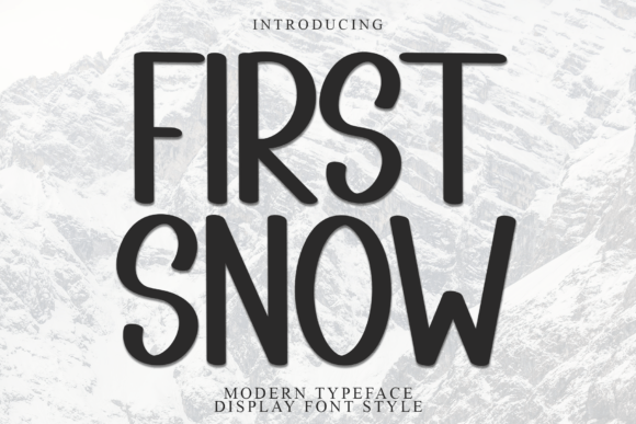 First Snow: A Playful Handwritten Typeface for Winter Campaigns