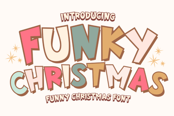Funky Christmas: A Playful Display Font for Editorial Design