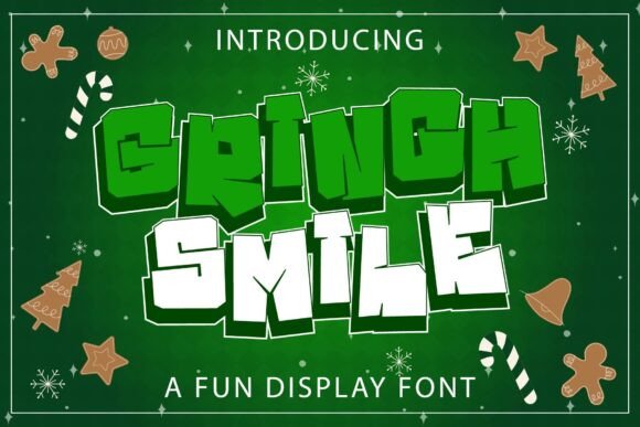Grinch Smile: A Whimsical Display Typeface for Editorial Design