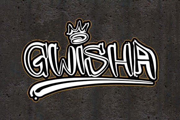 Gwisha: The Ultimate Bold Dripping Brush Graffiti Font