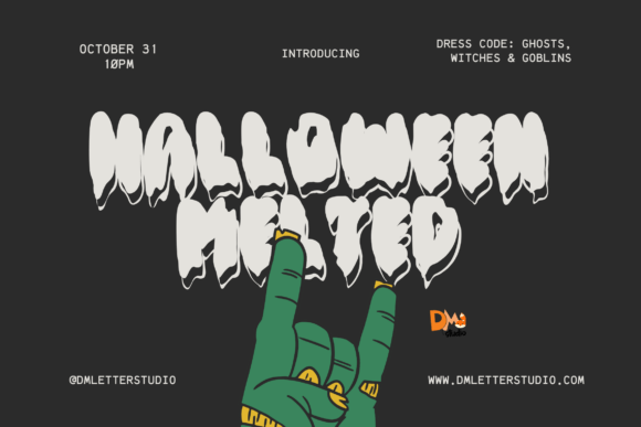 Halloween Melted: A Viscous Typeface for Spooky Branding