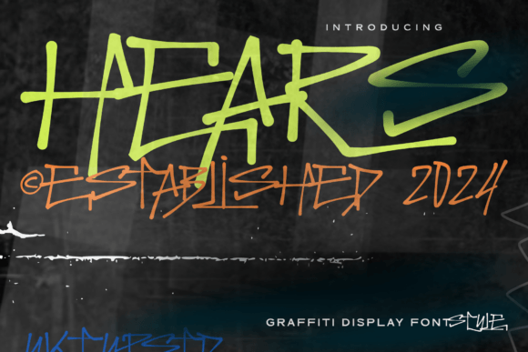 Hears: The Edgy Graffiti Font for Bold Brand Identity