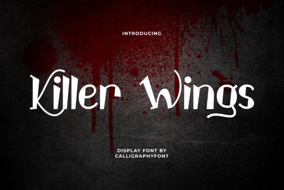 Killer Wings Typeface for Handmade Branding and Product Design
