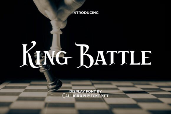 King Battle Typeface: Gothic Charm for Handmade Brands