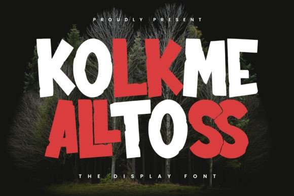 Kolkme Alltoss: The Magical Display Font for Modern Branding