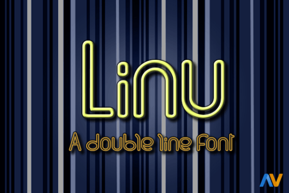 Linu: The Double-Lined Display Font for Editorial Design