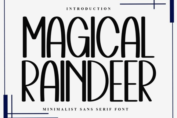 Magic Raindeer: A Beautiful Display Font for Crafters