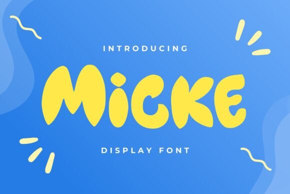 Micke: A Bold Display Font for Modern Crafts