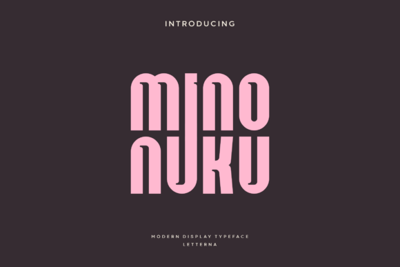 Minonuku: The Bold Condensed Rounded Display Font for Retro Branding