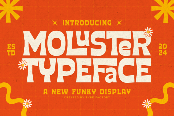 Moluster: The Funky Display Font for Creative Product Sellers