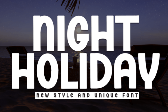 Night Holiday: A Bold Display Typeface for Editorial Impact