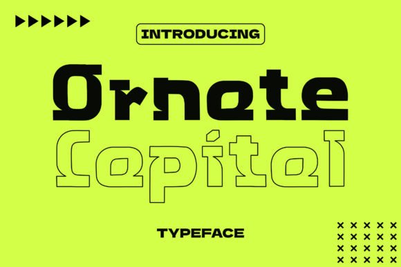 Ornate Capital: A Display Typeface for Modern Editorial Design
