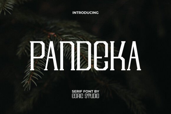 Pandeka Font: Retro Serif Display for Editorial Design
