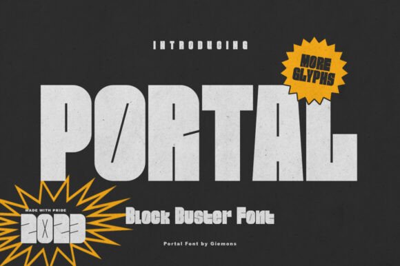 Portal Block: The Bold Display Typeface for Trendy Branding