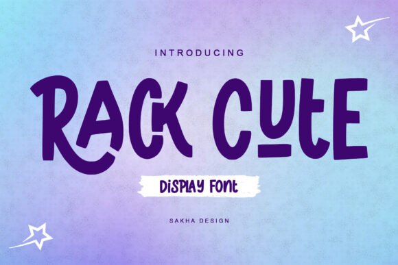 Rack Cute: A Lively Display Font for Bold Campaigns