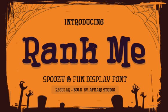 Rank Me: The Spooky Fun Display Font for Bold Web Design