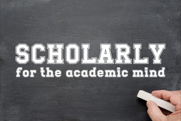 Scholarly Font: The Elegant Typeface for Handmade Creations