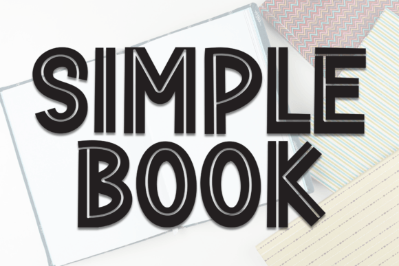 Simple Book: The Modern Display Font for Handmade Creators