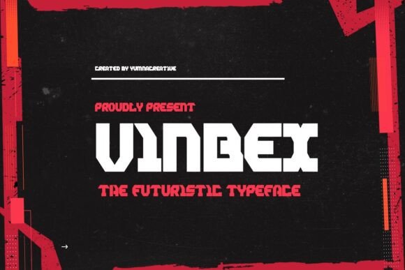 Vinbex: The Futuristic Display Font for Bold Web Design