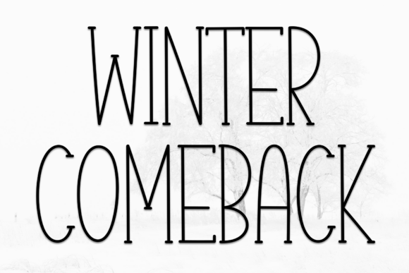 Winter Comeback: A Handwritten Display Font for Modern Web Brands