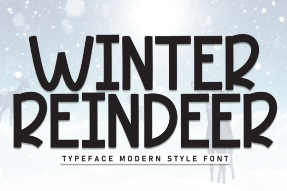 Winter Reindeer: The Perfect Holiday Font for Small Business Branding