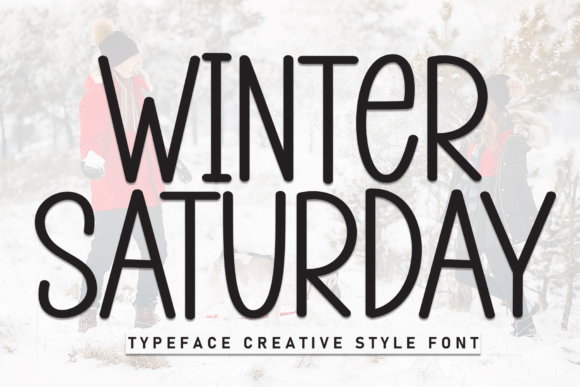 Winter Saturday: The Bold Display Font for Festive Branding