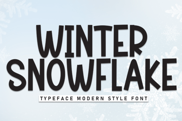 Winter Snowflake: The Perfect Handwritten Display Font for Crafters
