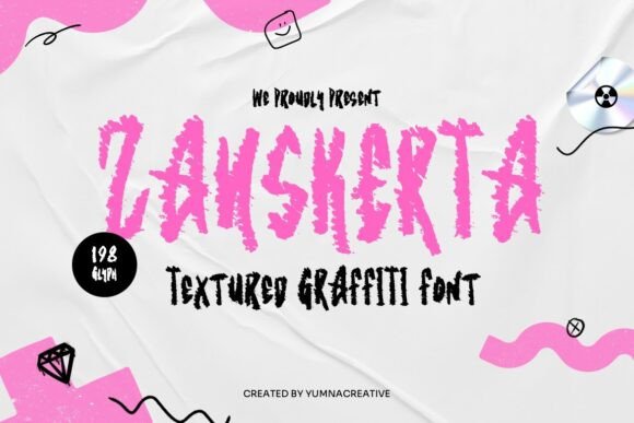 Zanskerta: The Bold Graffiti Typeface for Urban Campaigns
